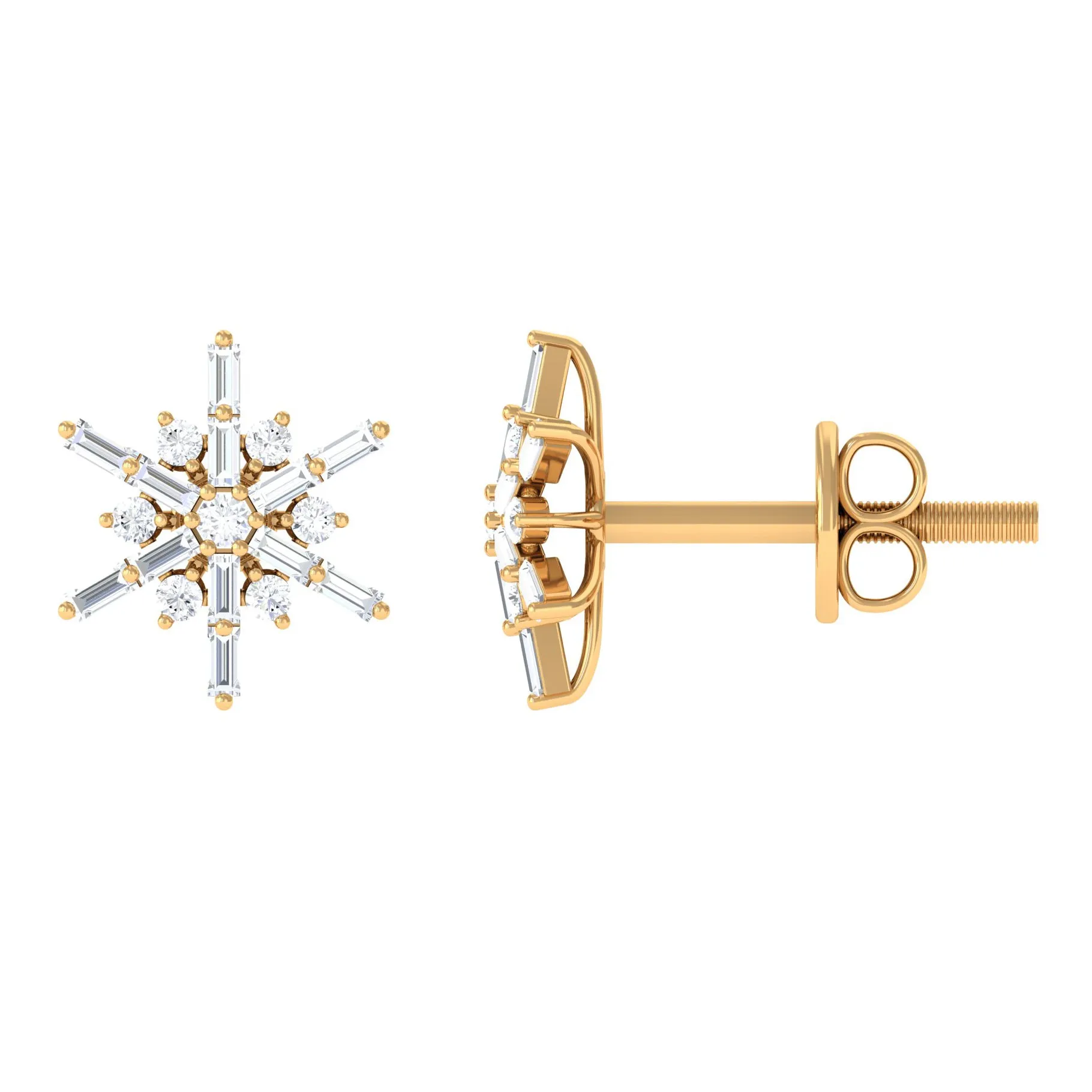 0.25 CT Minimal Diamond Cluster Stud Earrings