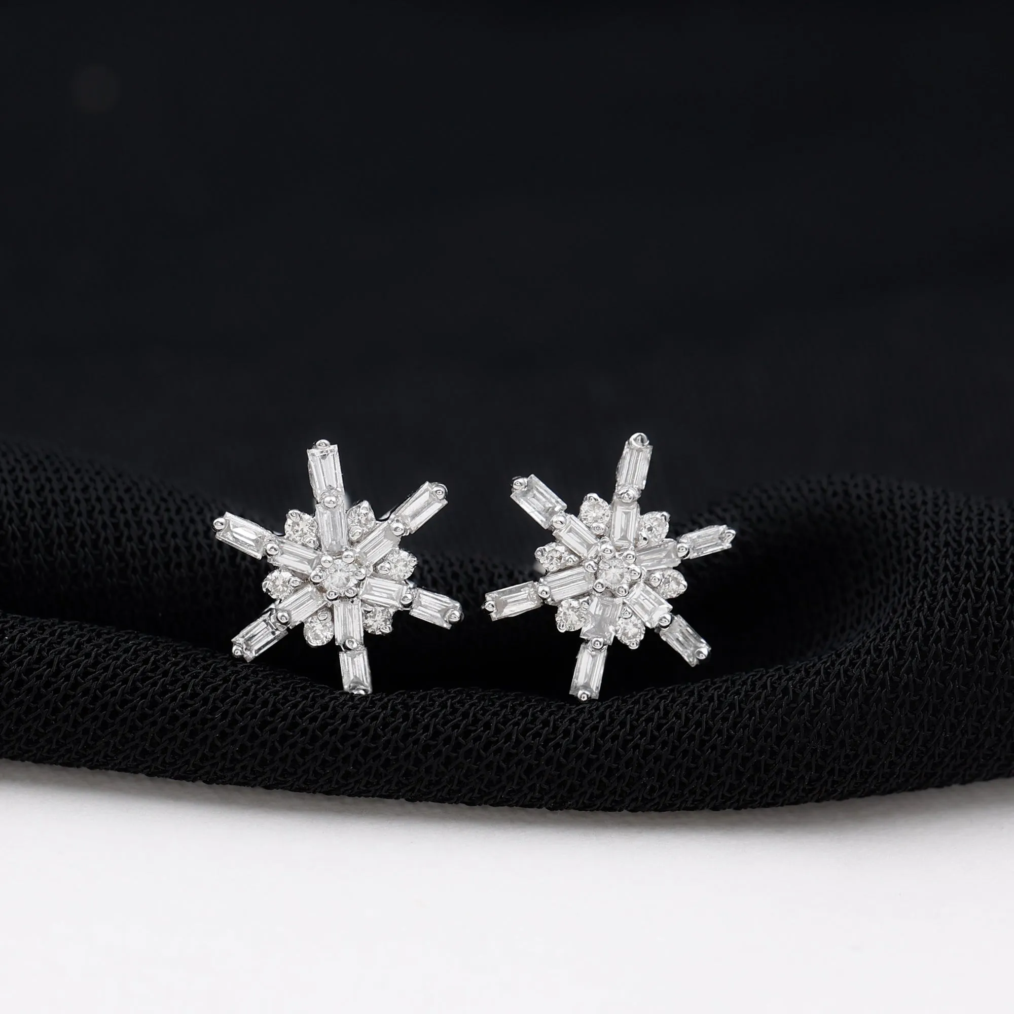 0.25 CT Minimal Diamond Cluster Stud Earrings