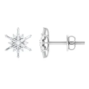 0.25 CT Minimal Diamond Cluster Stud Earrings