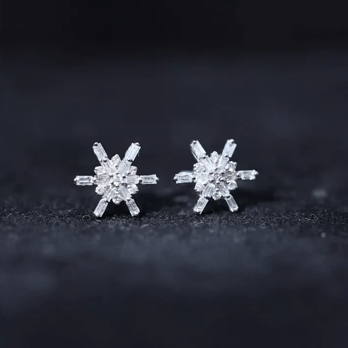 0.25 CT Minimal Diamond Cluster Stud Earrings