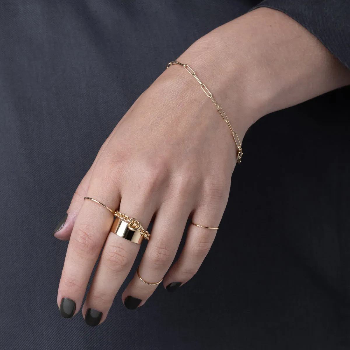 18k "All About Basics" Chain Bracelet
