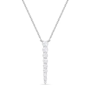 18KW IDENTITY NECKLACE .87CT