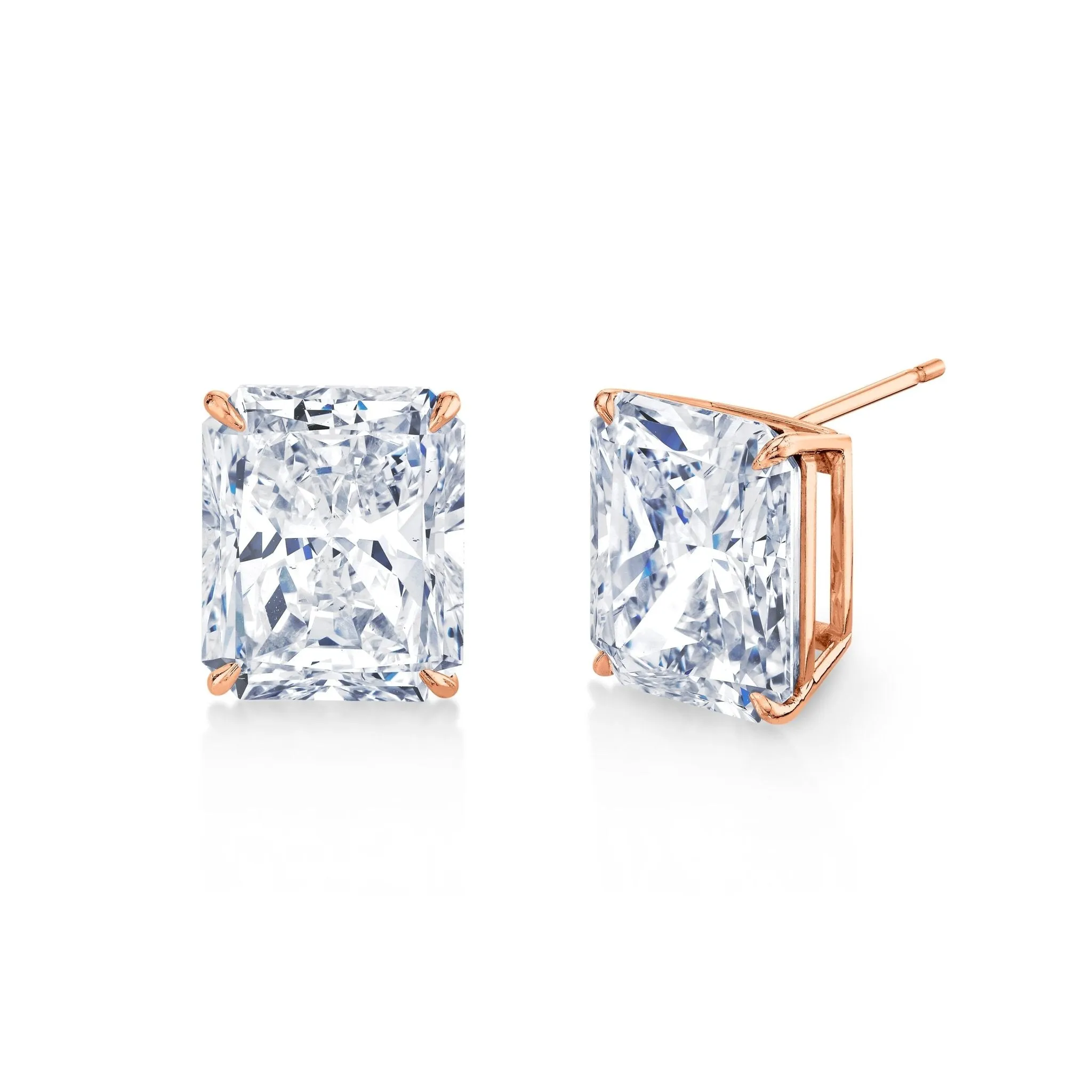 20.13 Carat Radiant Cut Diamond Earrings