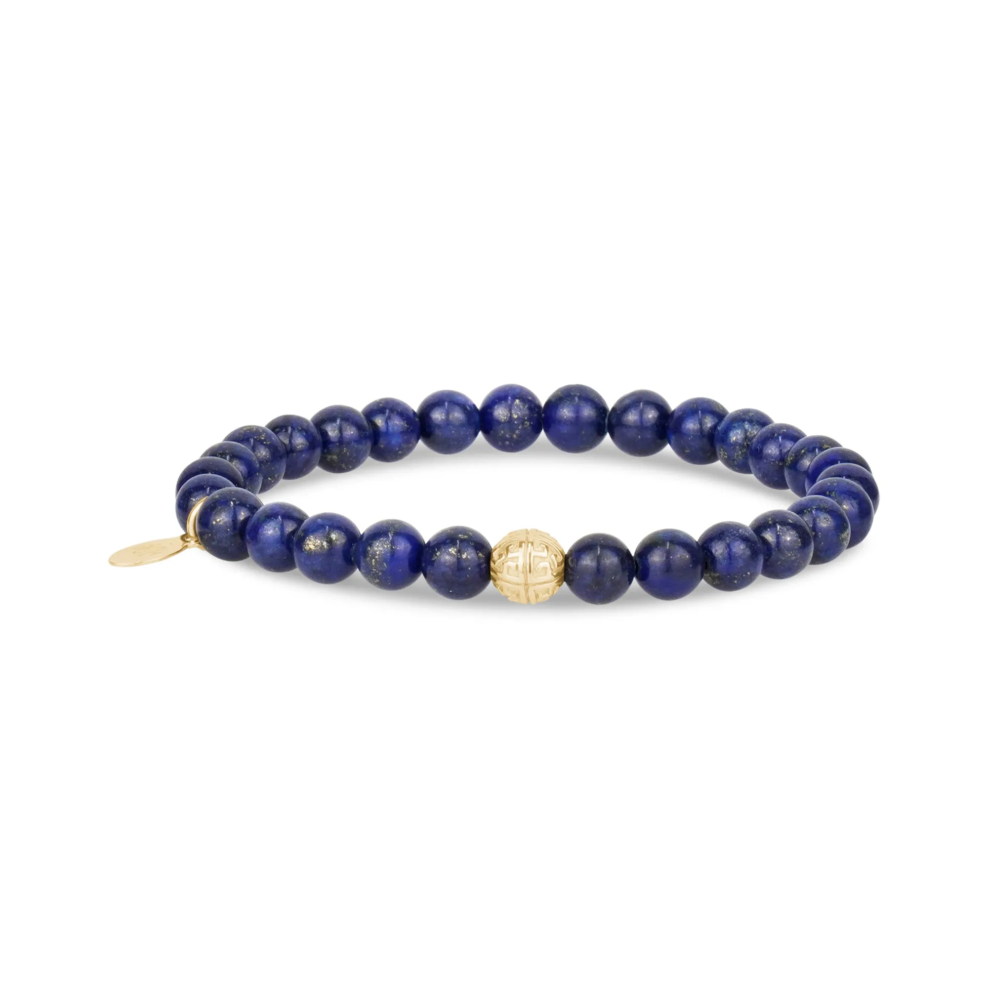 6mm Lapis Lazuli Stretch Bead Bracelet