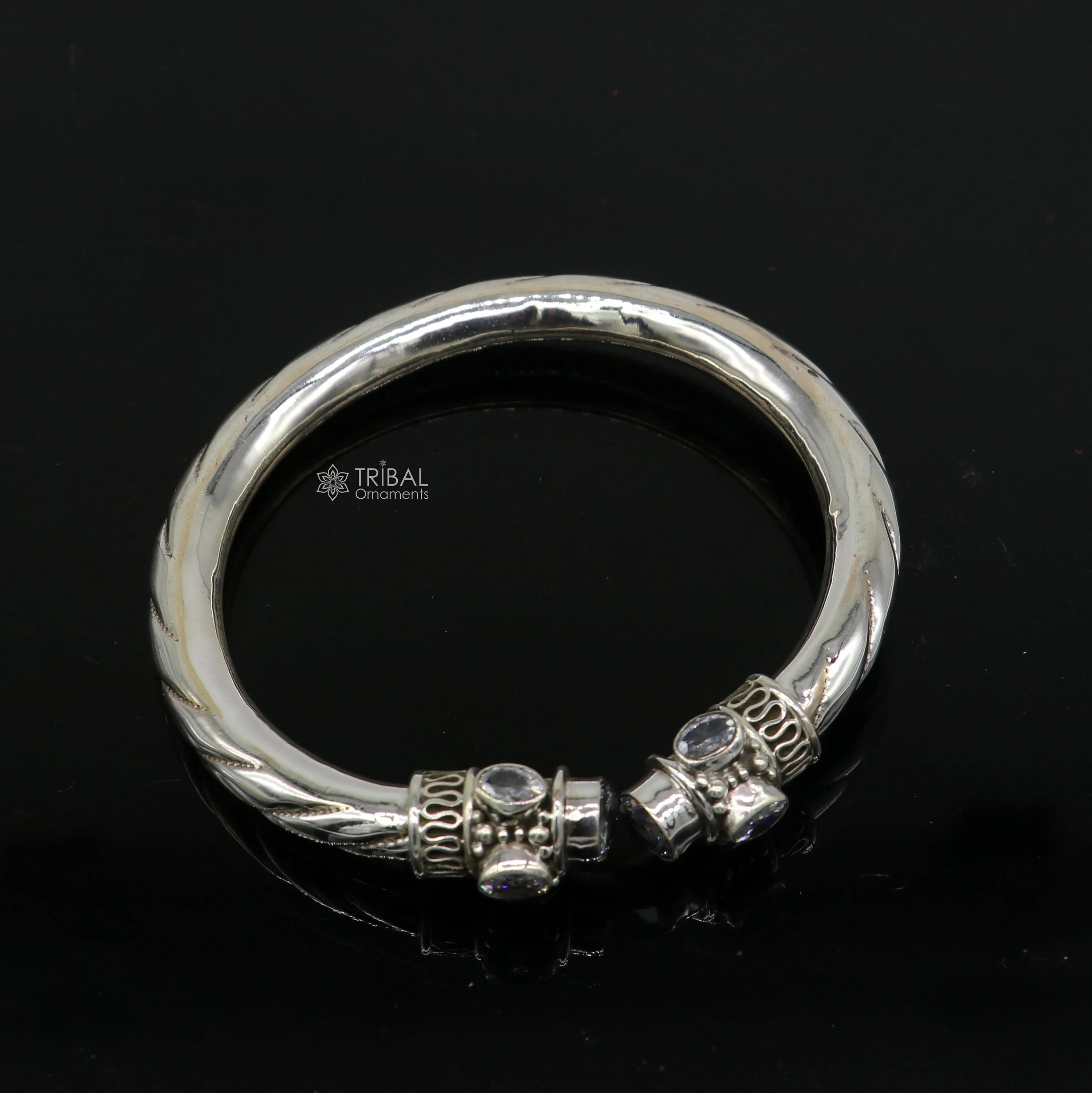 925 sterling silver customized flexible bangle bracelet, unique stylish best gifting bangle, blue turquoise stone jewellery nsk842