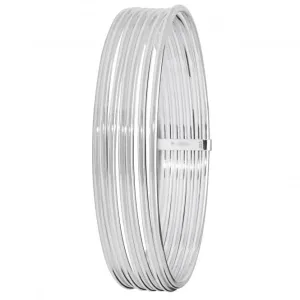 Acotis Silver Cuff Bangle Round Multi Layer G4330