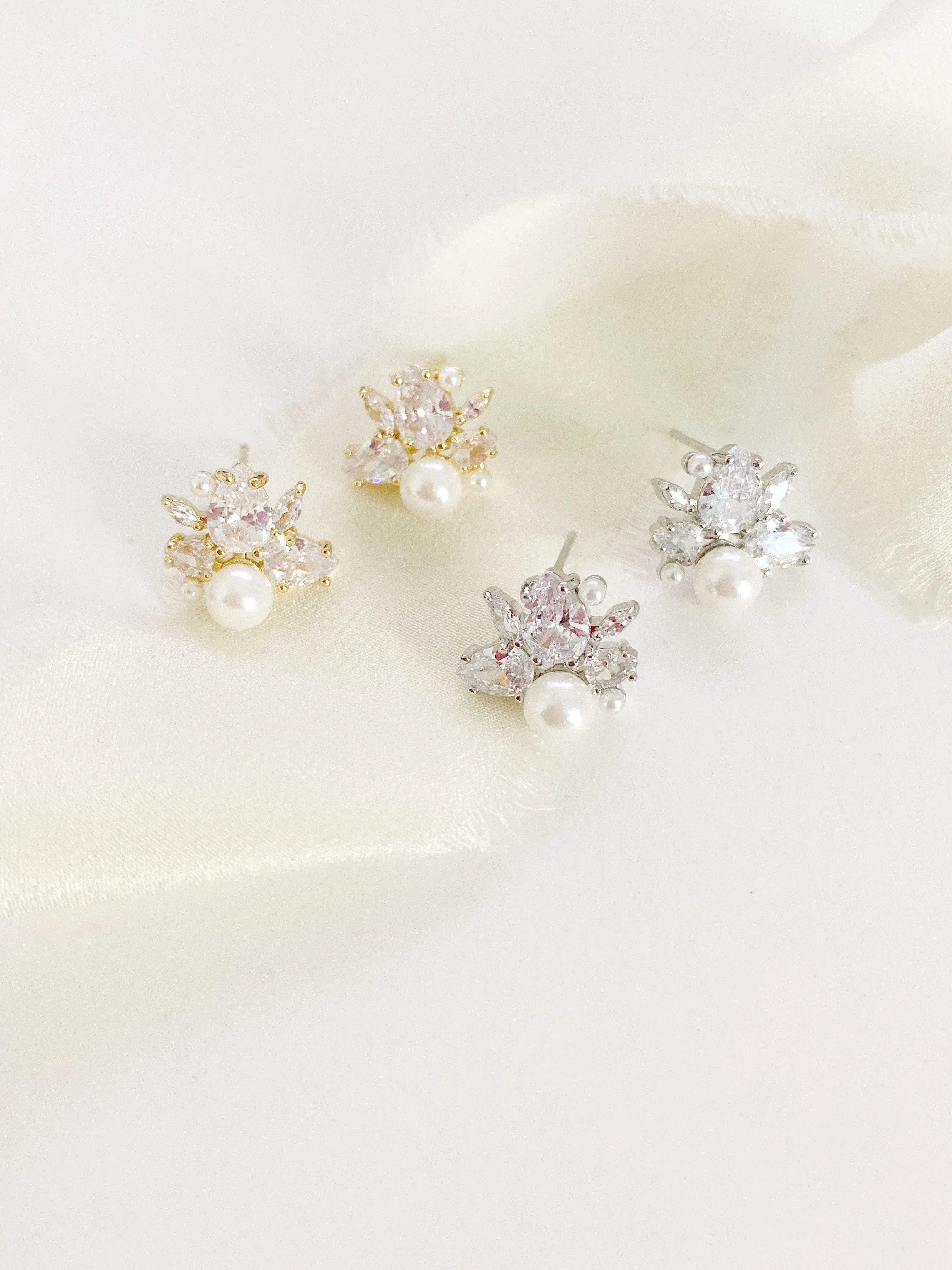 Adelia Pearl Stud Earrings