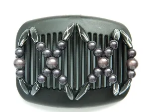 African Butterfly Hair Comb - Dalena Black 40
