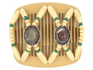 African Butterfly Hair Comb - Gemstone Blonde 28