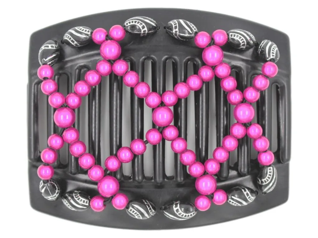 African Butterfly Thick Hair Comb - Ndalena Black 93