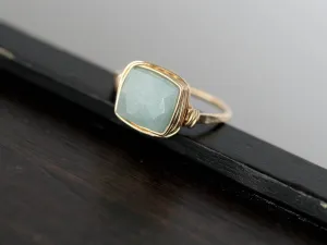 aquamarine cocktail ring