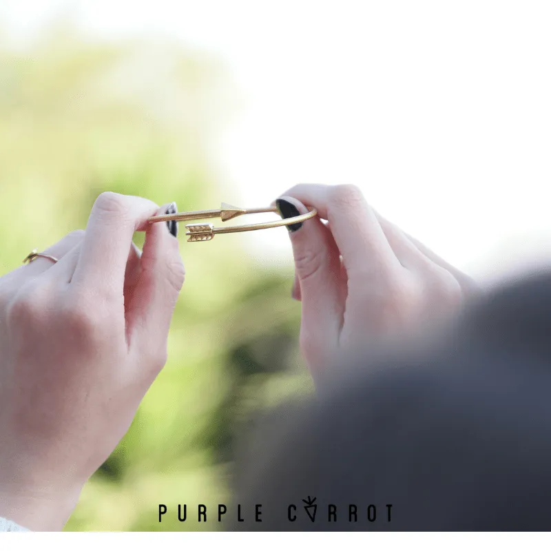 Arrow Wire Cuff Bangle