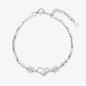 Aurora Heart Silver bracelet