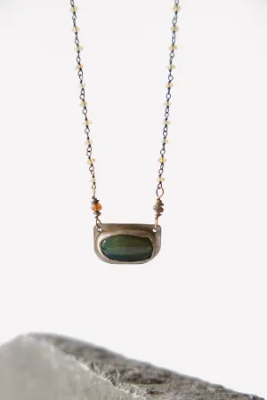 Australian   Black Opals Necklace
