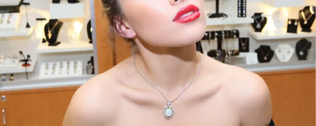 Australian Opal & Diamond Necklace