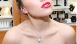 Australian Opal & Diamond Necklace