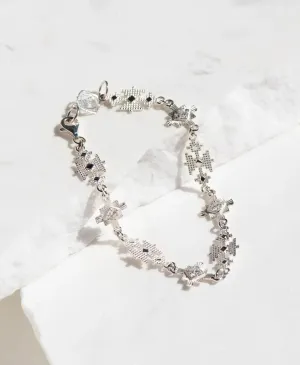 Ayllu Bracelet | 925 Sterling Silver | White Zircon