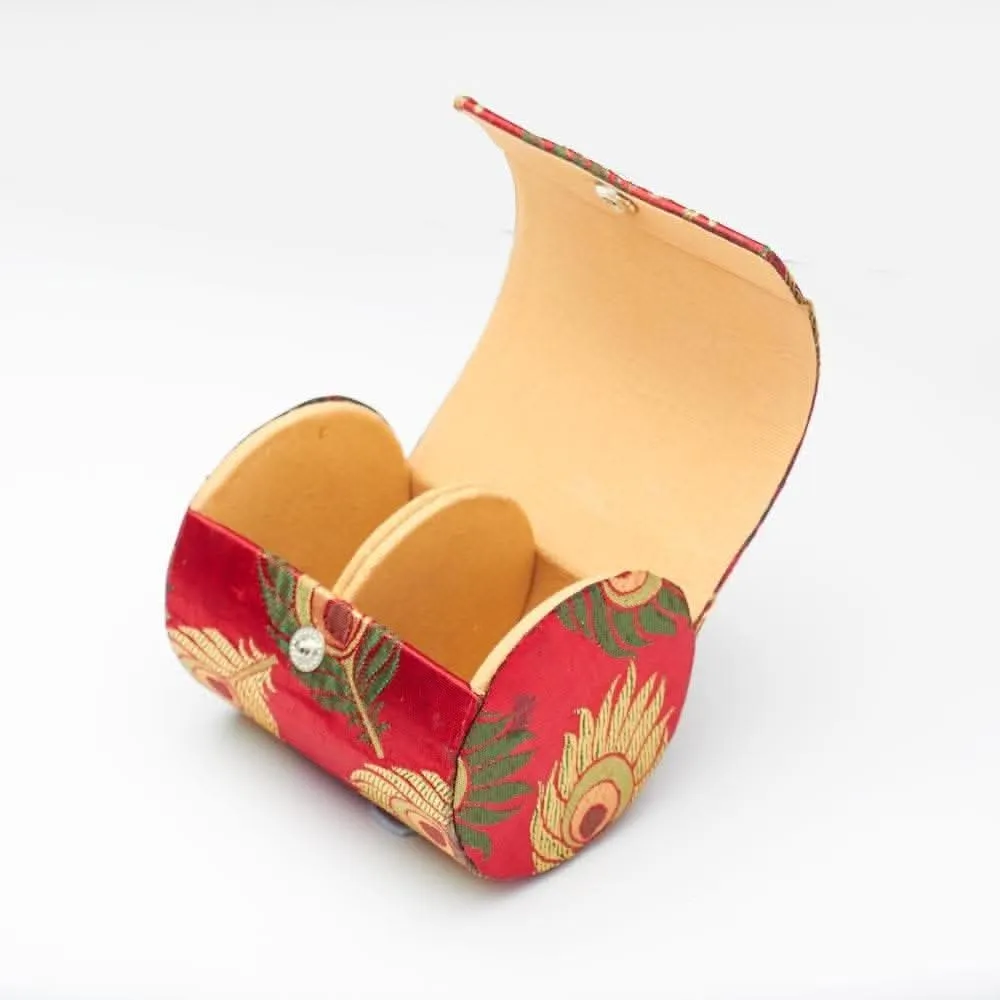 Bangle Box Peacock Feather Small