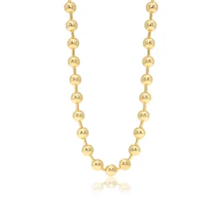 Beaded Ball Bar Necklace