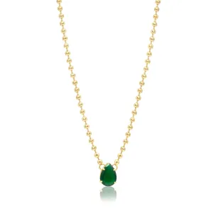 Beaded Ball Gem Necklace