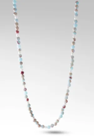 Beaded Impression Jasper Necklace™  in Chainlink