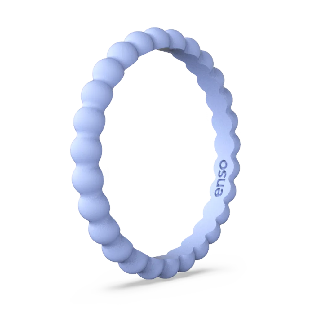 Beaded Stackable Silicone Ring - Ocean Breeze