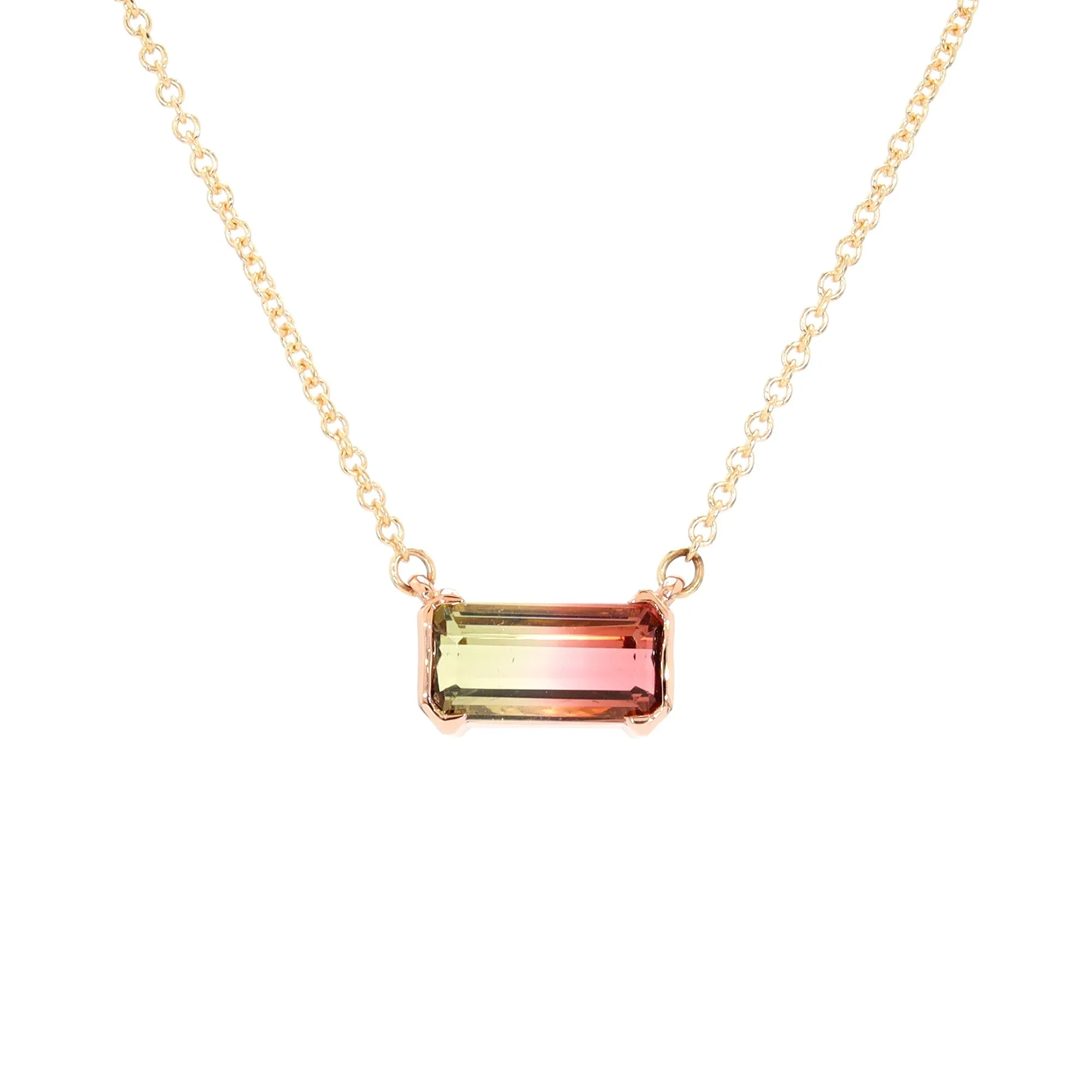 Bicolor Tourmaline Necklace