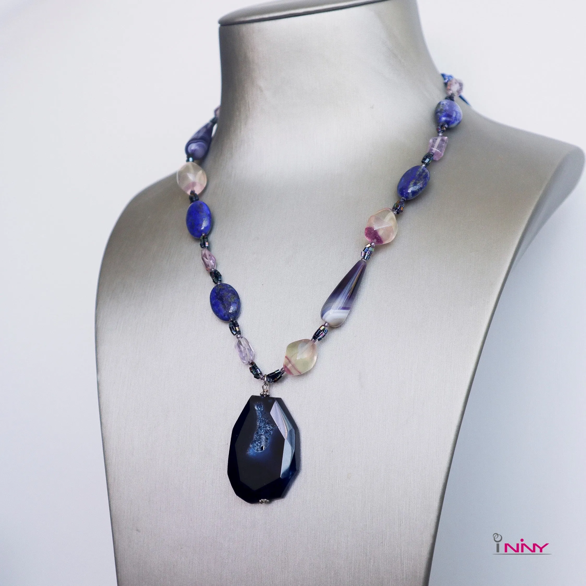 Blue Agate Series Necklace