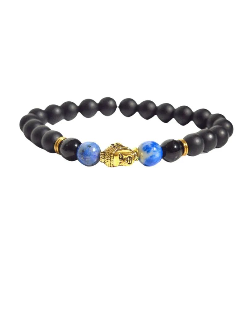 Buddha Stone w/ Lapis   Obsidian