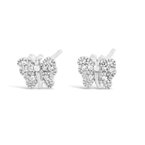 Christina Butterfly Children Sterling Silver Stud Earrings
