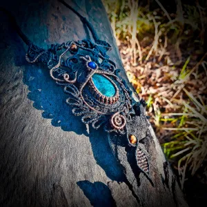 Chrysocolla necklace (unique design)