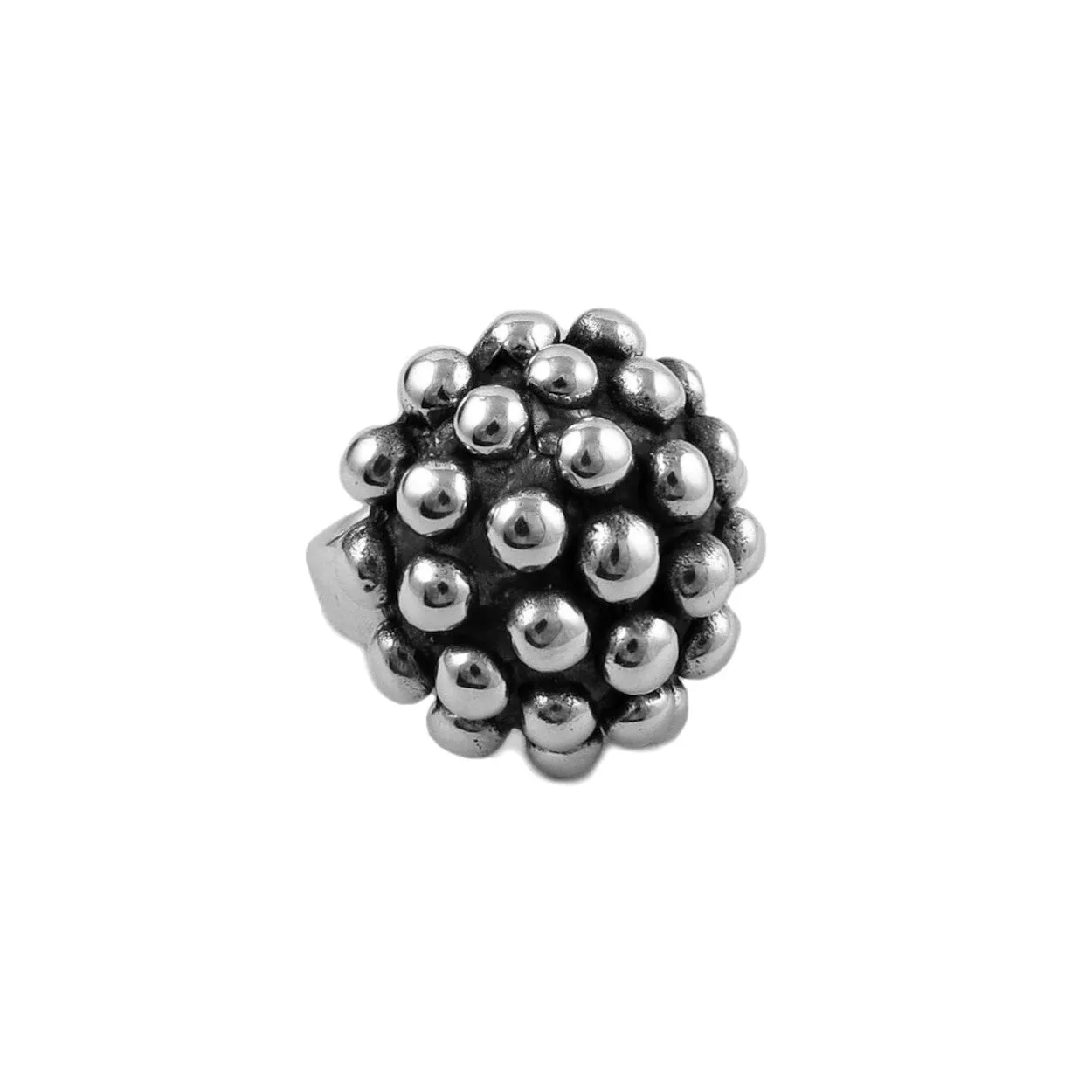 Chunky Sterling Silver Dandelion Flower Cocktail Ring