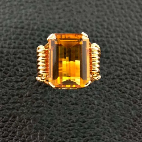 Citrine Cocktail Ring