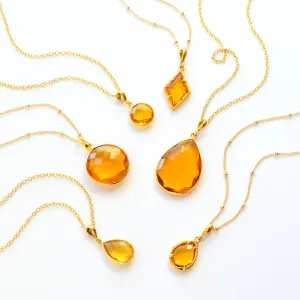 Citrine Necklace : November Birthstone