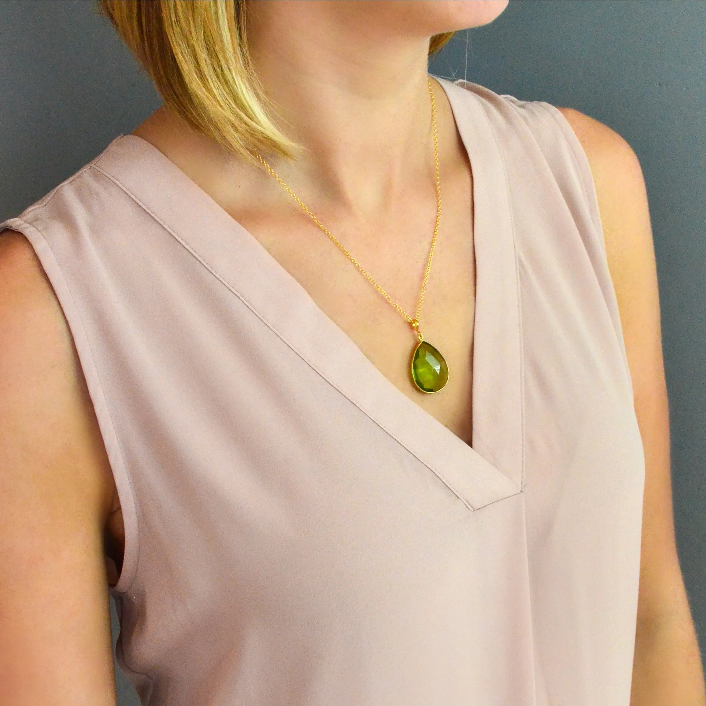 Citrine Necklace : November Birthstone