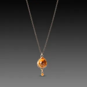 Citrine Teardop Necklace