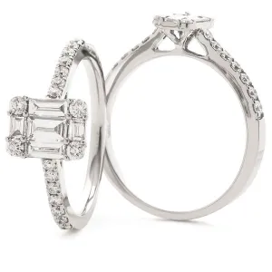 Classic Cocktail Cluster Ring 0.50ct - 0.90ct