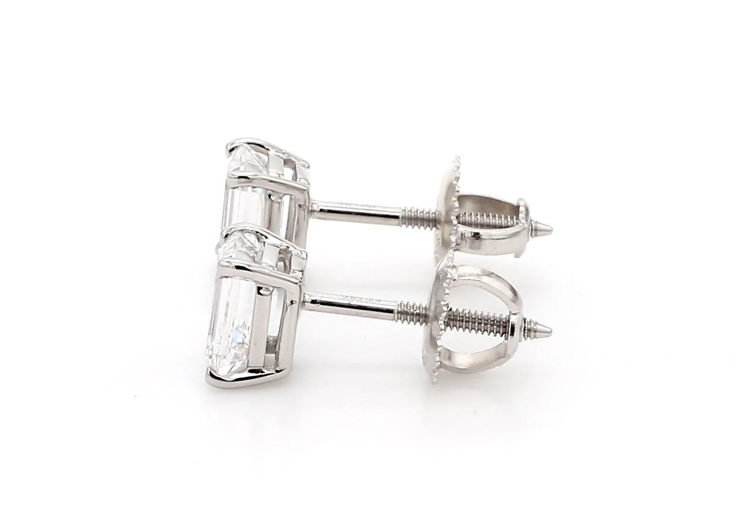 Classic Emerald Earrings 1 1/2 CTW. IGI Certified