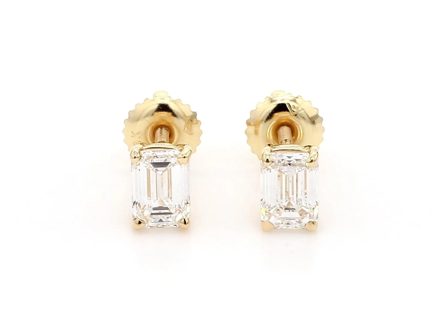 Classic Emerald Earrings 1 1/2 CTW. IGI Certified