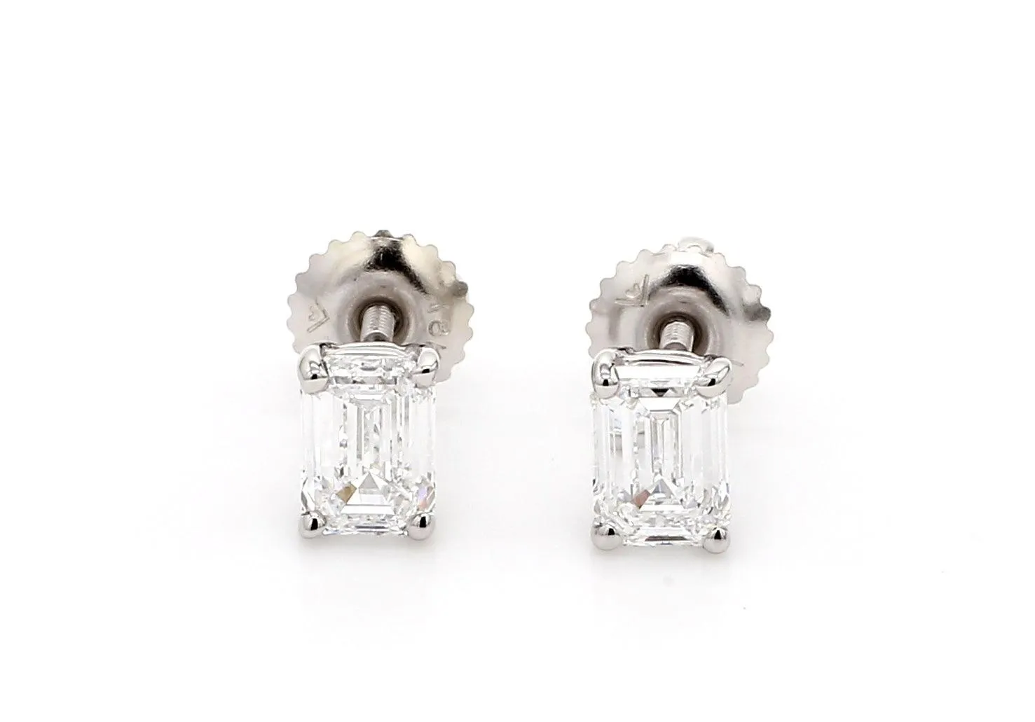 Classic Emerald Earrings 1 1/2 CTW. IGI Certified