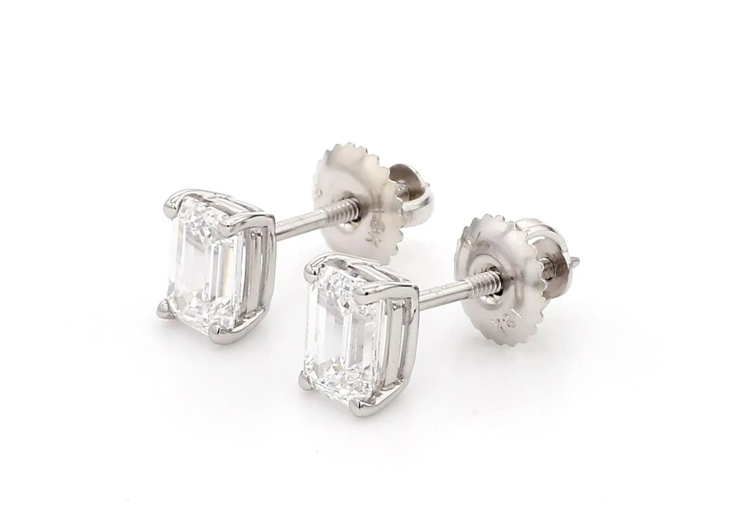 Classic Emerald Earrings 1 1/2 CTW. IGI Certified
