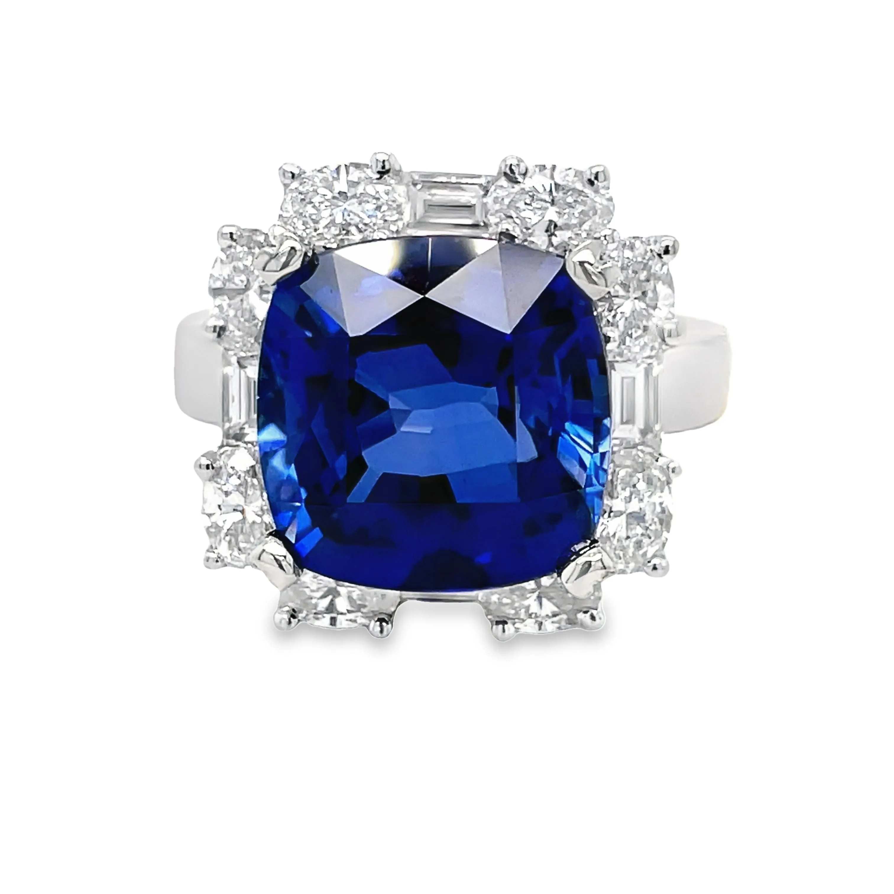 Cushion Cut Tanzanite & Diamond Cocktail Ring