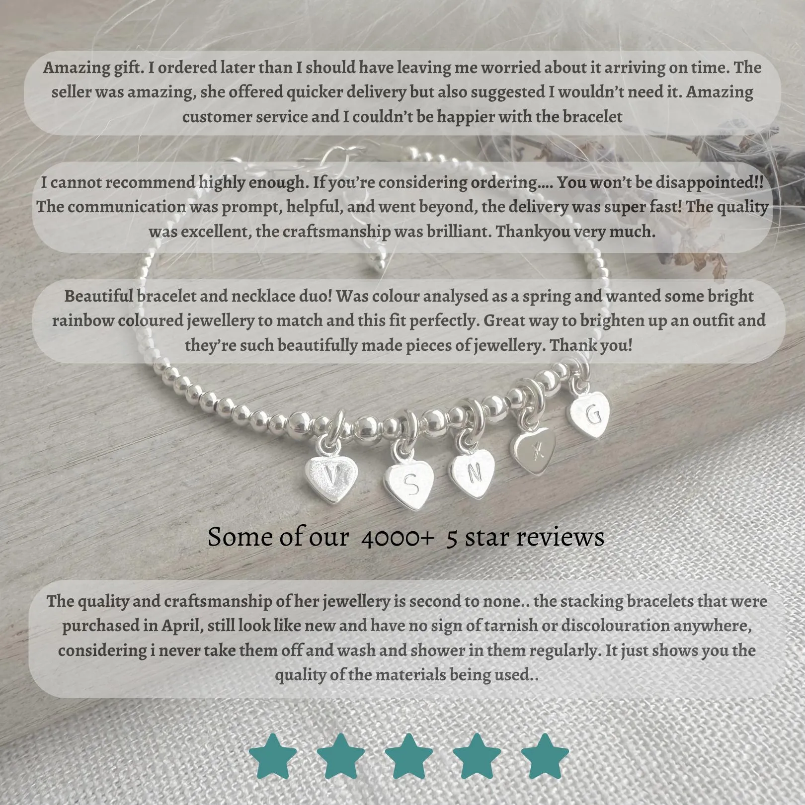 Dainty Crystal Birthstone Necklace in Sterling Silver