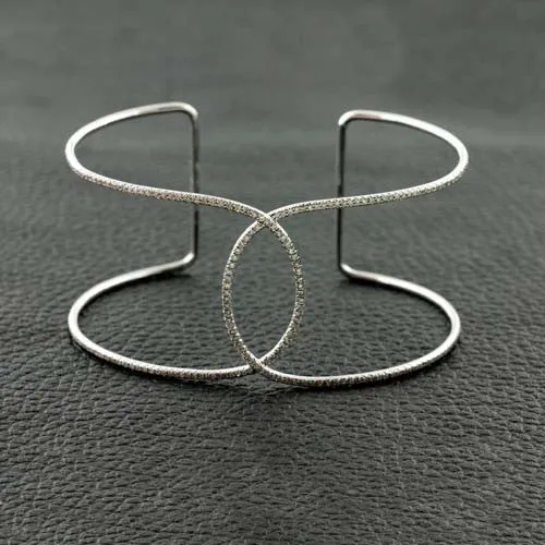 Delicate Diamond Cuff Bracelet