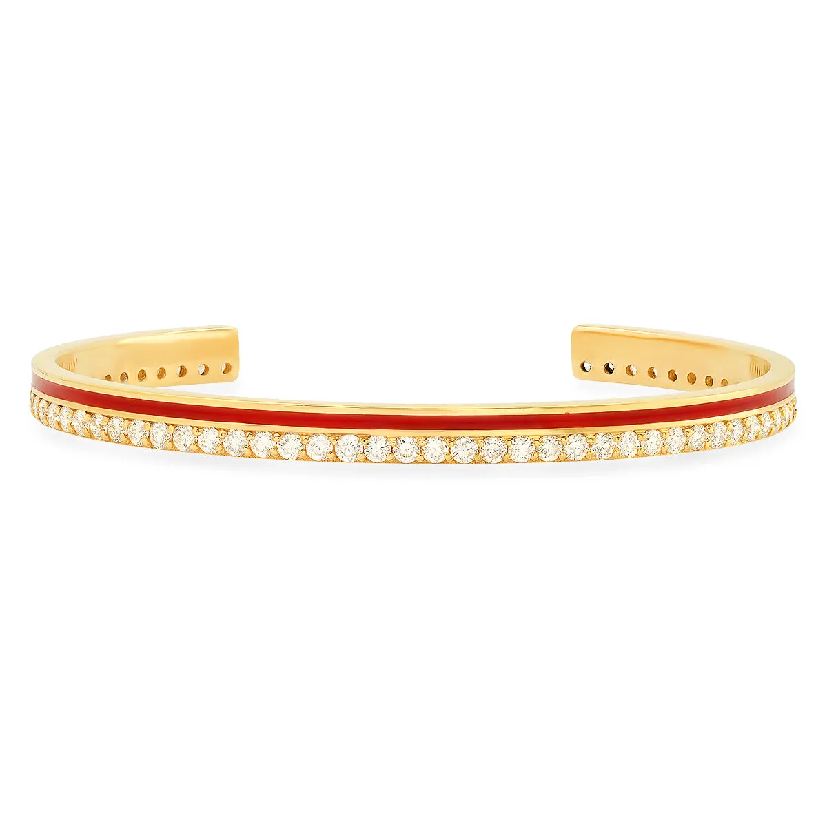 Diamond Enamel Cuff