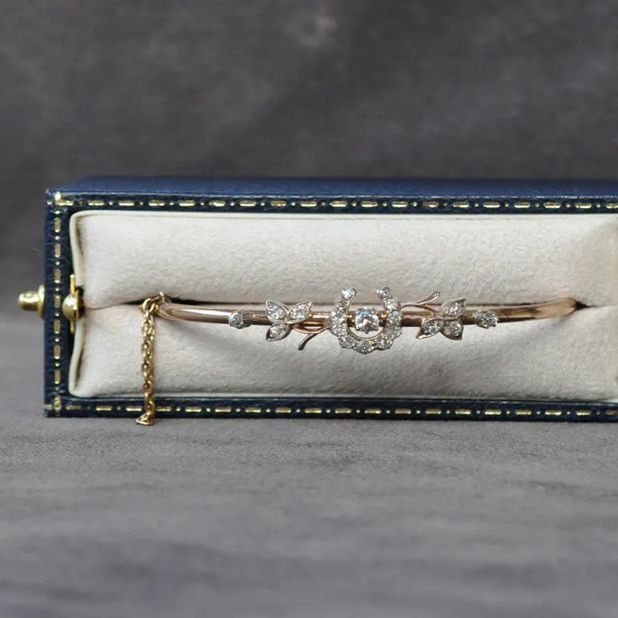 Diamond Horse Shoe Bangle