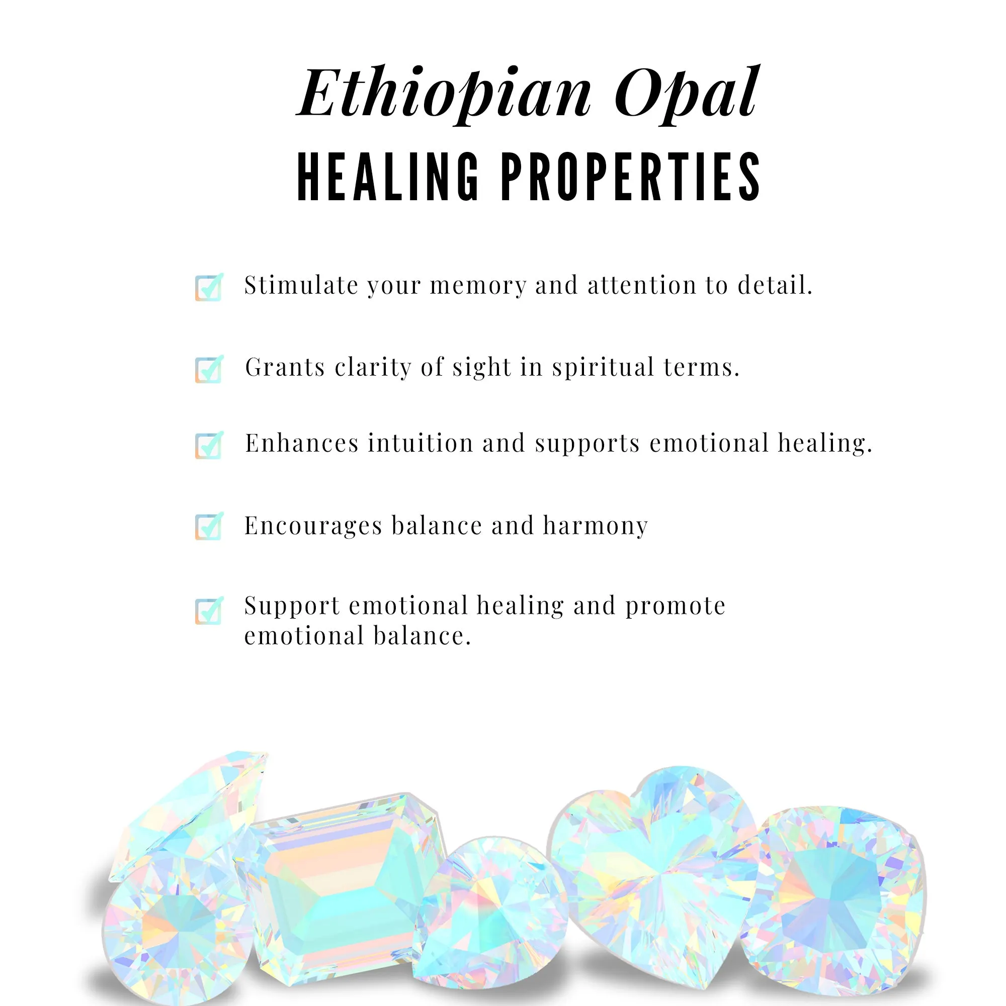 Ethiopian Opal and Moissanite Drop Heart Pendant Necklace