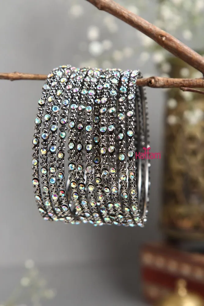 Fancy Dual Shade Stone Bangle