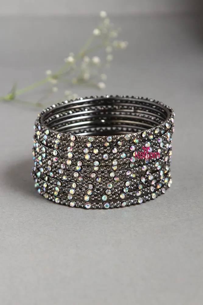 Fancy Dual Shade Stone Bangle