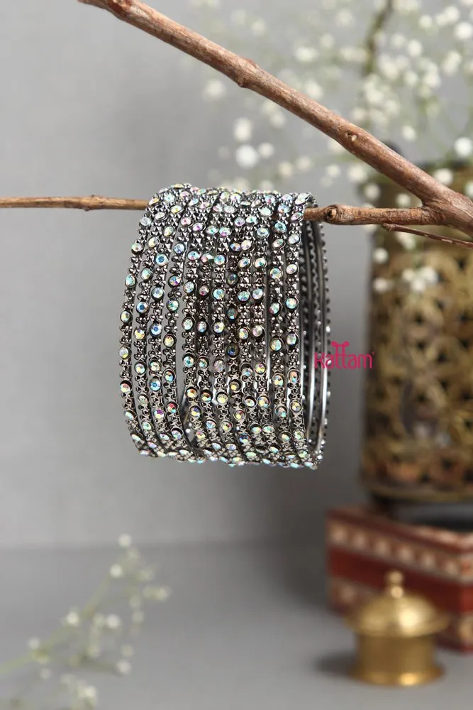Fancy Dual Shade Stone Bangle